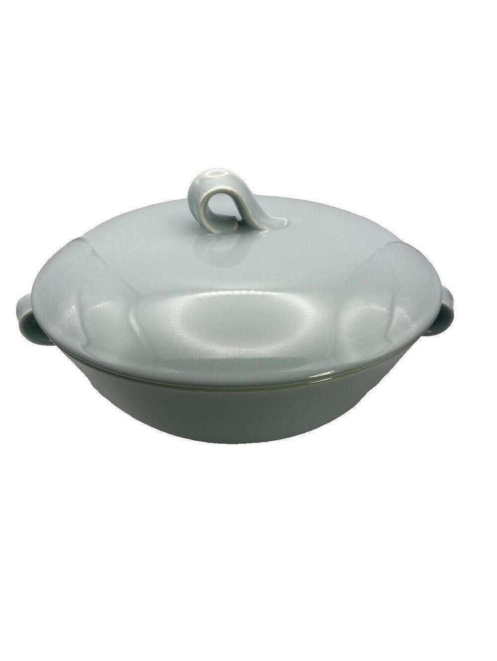 Vintage Homer Laughlin JUBILEE Mid Century Covered Casserole Dish Celadon Green